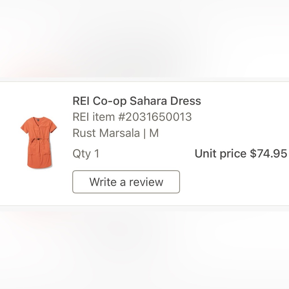 REI Sahara Orange Midi Dress - Picture 5 of 9
